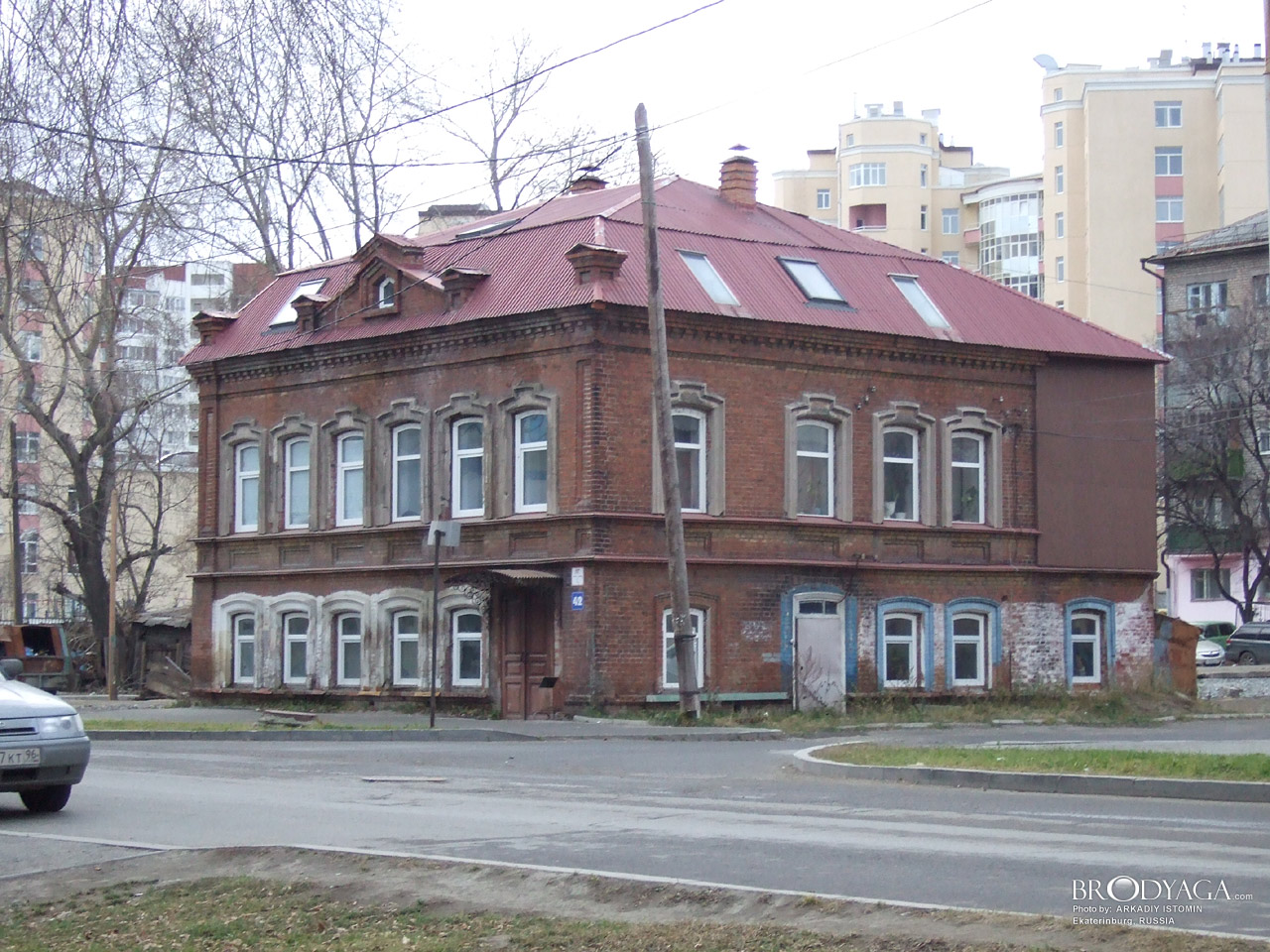 Дом мещанина А.А. Попова, Хохрякова 42, Екатеринбург (Ekaterinburg)